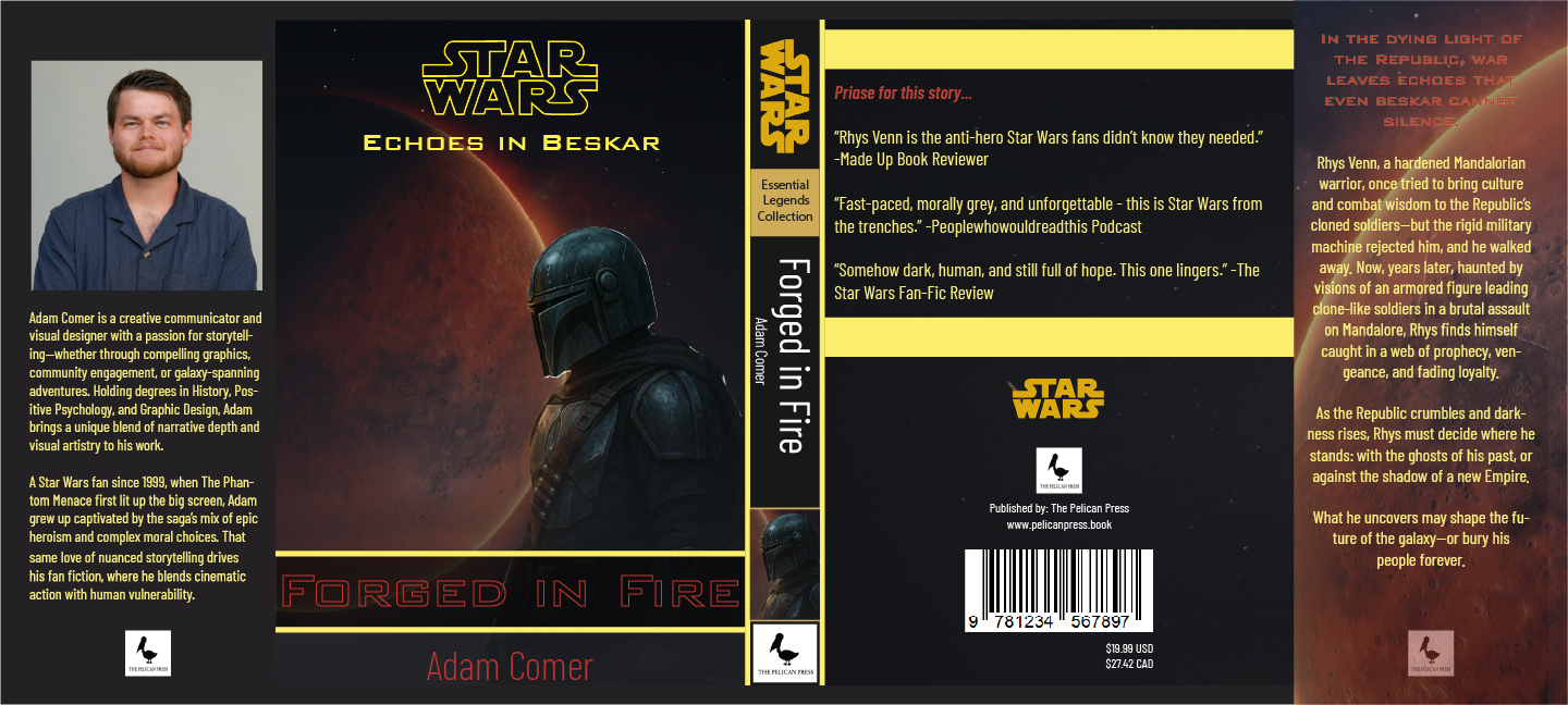 Echoes in Beskar - Full Book Cover Spread